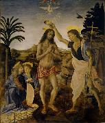 Andrea del Verrocchio Baptism of Christ oil on canvas